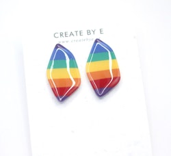Glossy pride studs