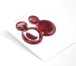 Glossy circle (röd/mönster)
