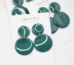 Glossy circle (grön/glitter)