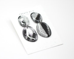 Stone (svart/silverglitter)
