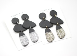 Dangle (mattsvart/glitter/gloss)