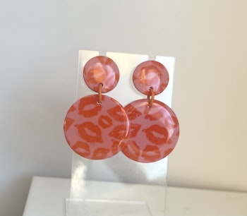 Glossy circle (rosa/orange)