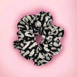 Scrunchie Svart/vit leo