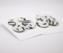 Glossy circle (svart/vit)