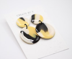 Glossy circle (gul/svart)