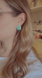 Glossy studs Påskägg (rosa/lila)