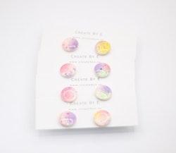 Glossy studs (flerfärgad) 1cm