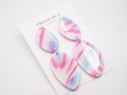Glossy stone (rosa/blå)