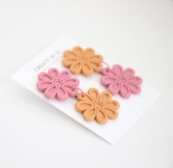 Blommor (rosa/orange)