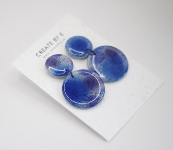 Glossy circle (blå)