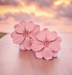 Större blommor studs( rosa) två storlekar