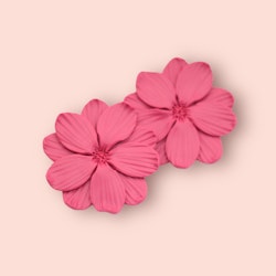 Större blommor studs (cerise) två storlekar