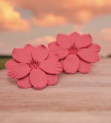 Större blommor studs (hallonröd/rosa)