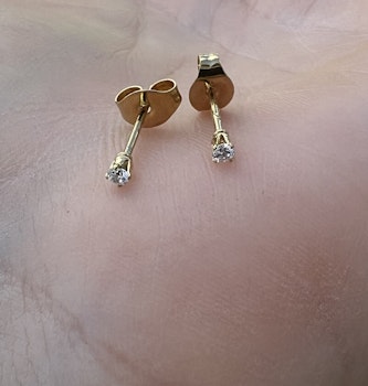 Mindre örhängen (guld/diamant)