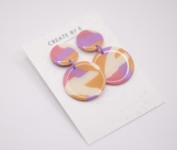 Glossy circle (rosa/lila/orange)