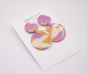 Glossy circle (rosa/lila/orange)