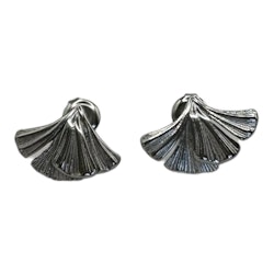 Ginkgo studs (silver/guld)