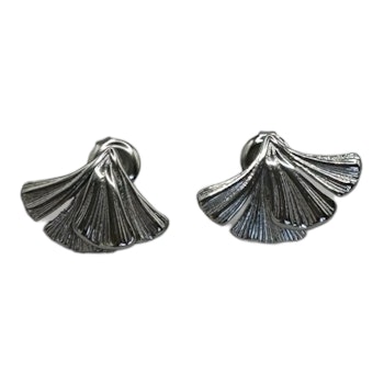 Ginkgo studs (silver/guld)