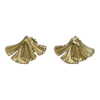 Ginkgo studs (silver/guld)