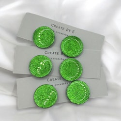 Glossy studs (grön metallic)