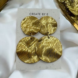 Skrynkliga cirklar (guld)