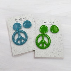Peace (hänge + stud)