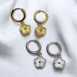 Hoops blommor (silver/guld)