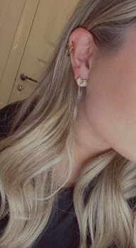 Studs rosetter (silver/guld)