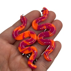 Glossiga ormar (rosa/orange)