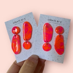 Rosa/orange neon gloss
