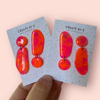 Rosa/orange neon gloss