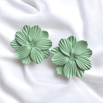 Större blommor studs (ljusgrön)