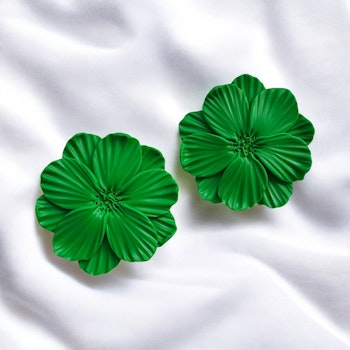 Större blommor studs (grön)