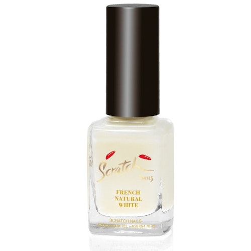 Scratch Nails French Natural White