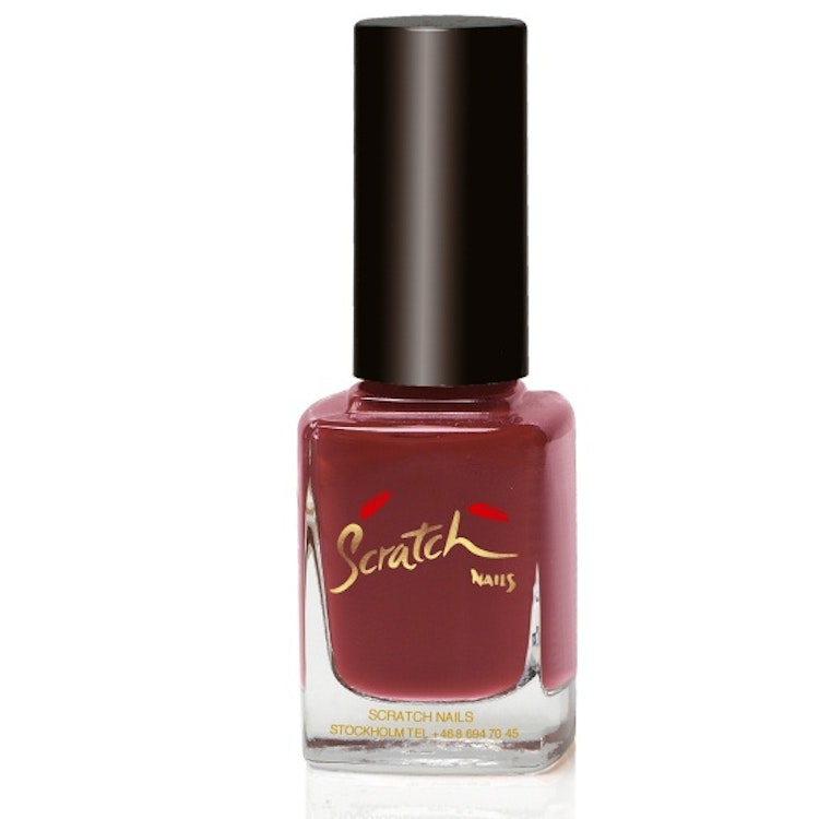 Scratch Nails Red Chocolate