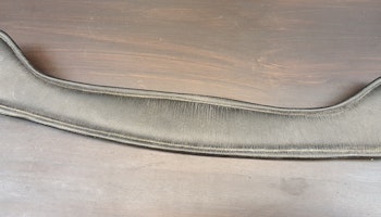 Sadelgjord i svart läder, 70cm
