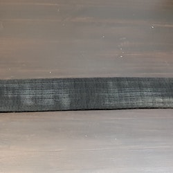 Svart sadelgjord i tyg, 75cm