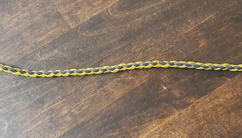 Rundflätat pannband, 39cm