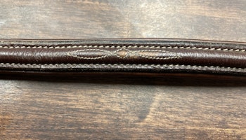 Brunt pannband, 39 cm