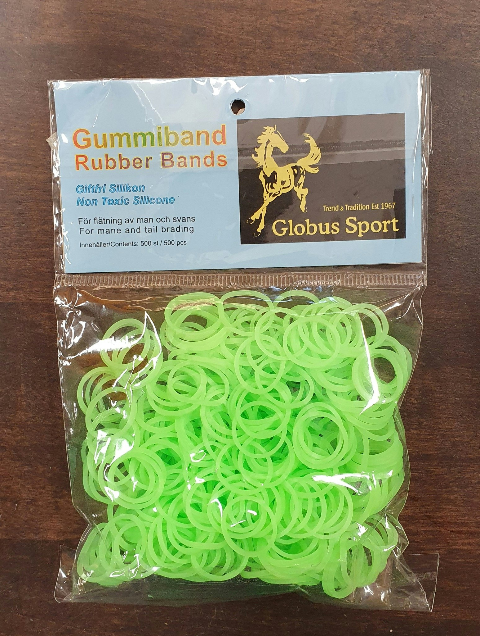 Gummiband "Neongrön" 500st
