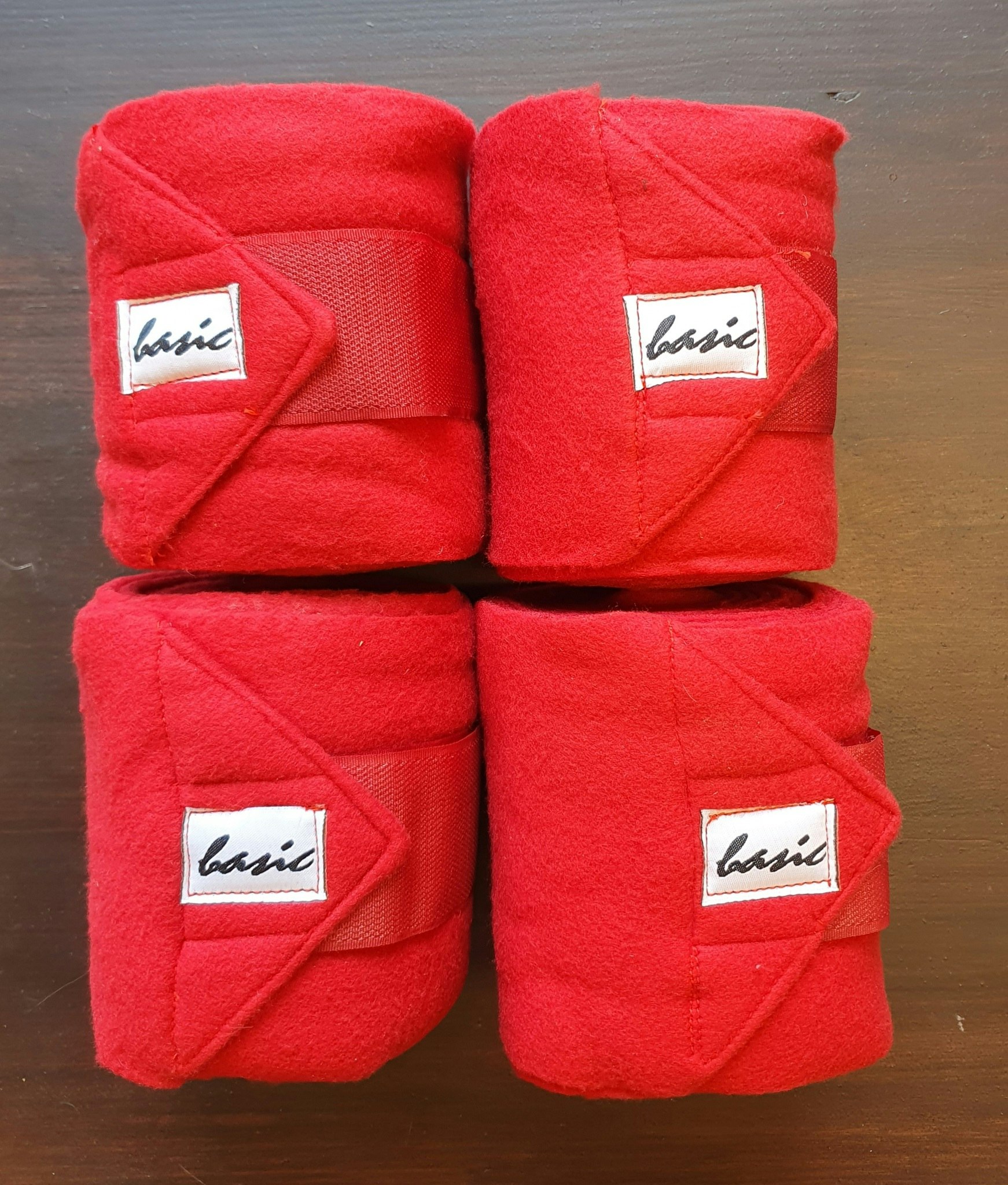 Hansbo Basic Fleecebandage 4m x 12cm 4-pack, röda