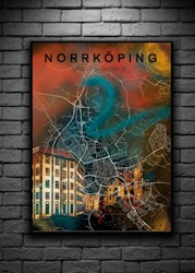 NORRKÖPING strykjärnet digital art print 50x70cm