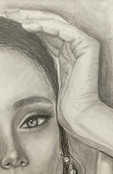 LA PERLA LADY 40x50cm drawing