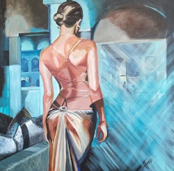 SHE 90x90cm acrylic canvas