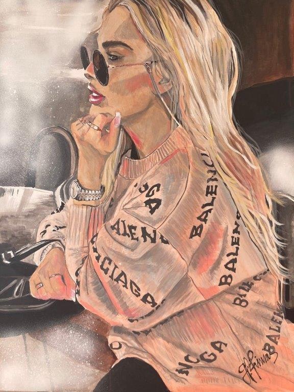 IDA 70x100cm acrylic canvas
