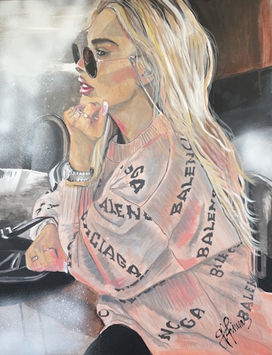 IDA 70x100cm acrylic canvas