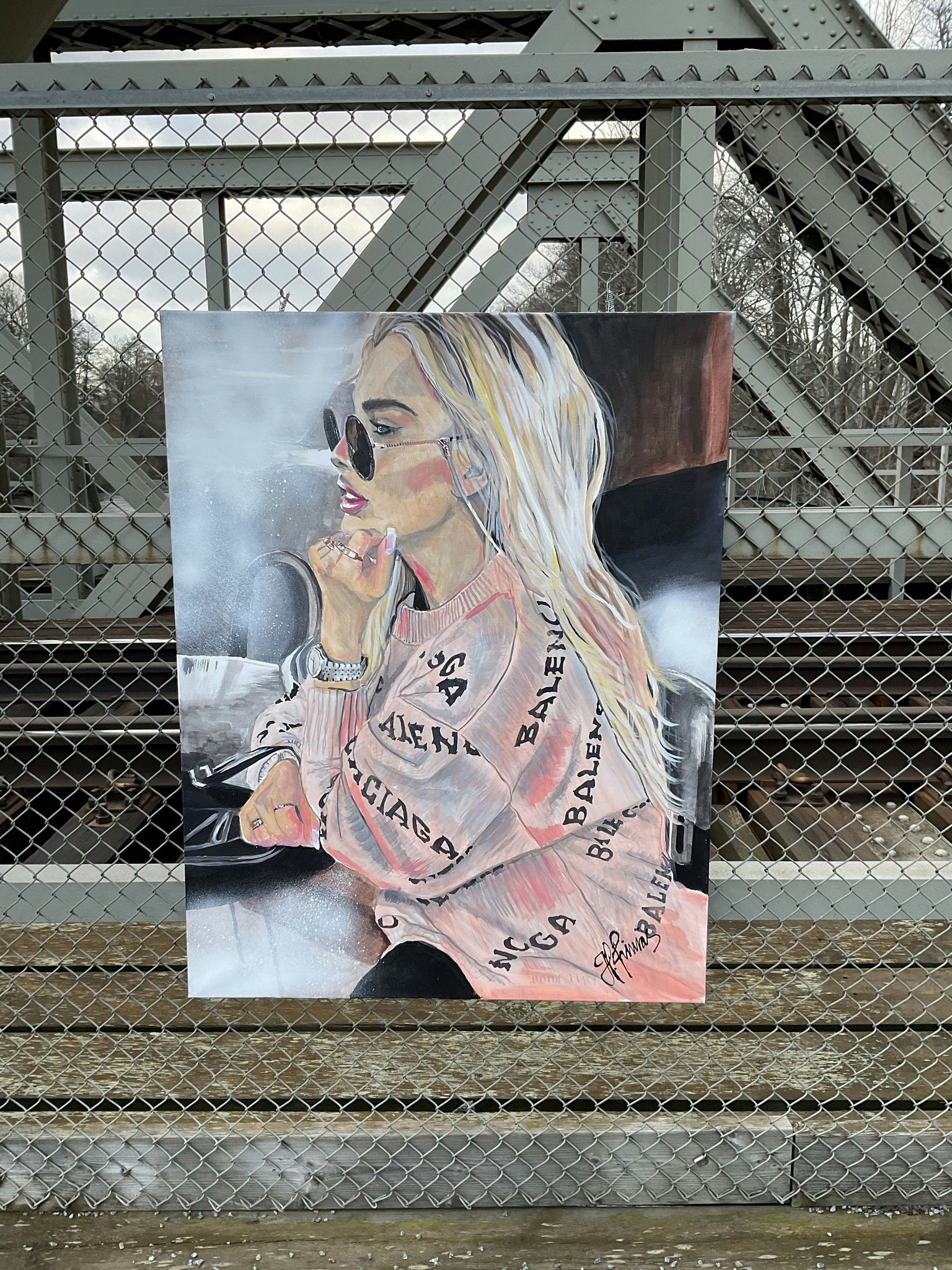 IDA 70x100cm acrylic canvas