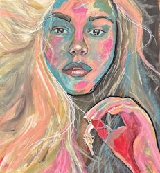 SAD BUT PROUD 70x75 acrylic canvas