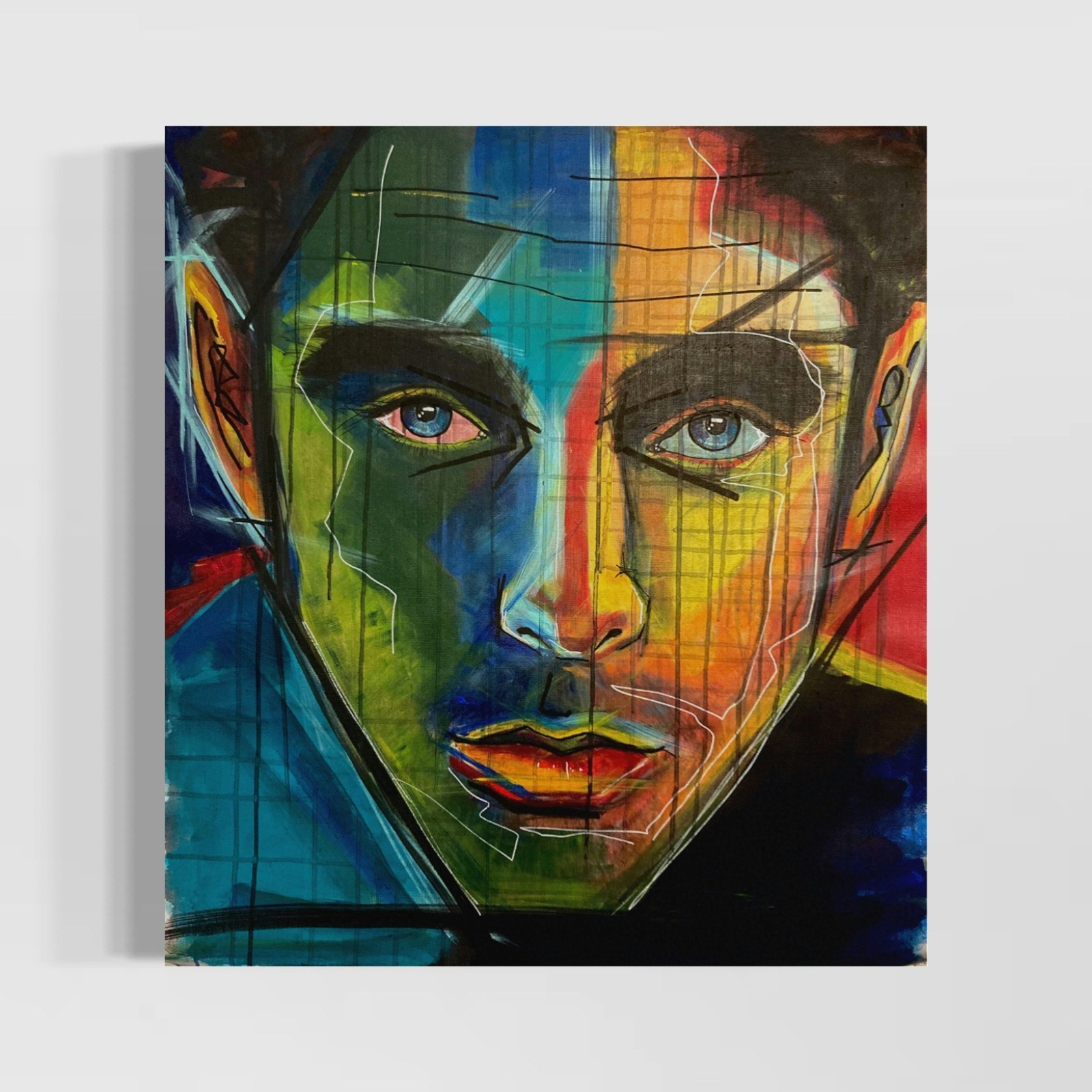 WAYLON 68x75 acrylic canvas