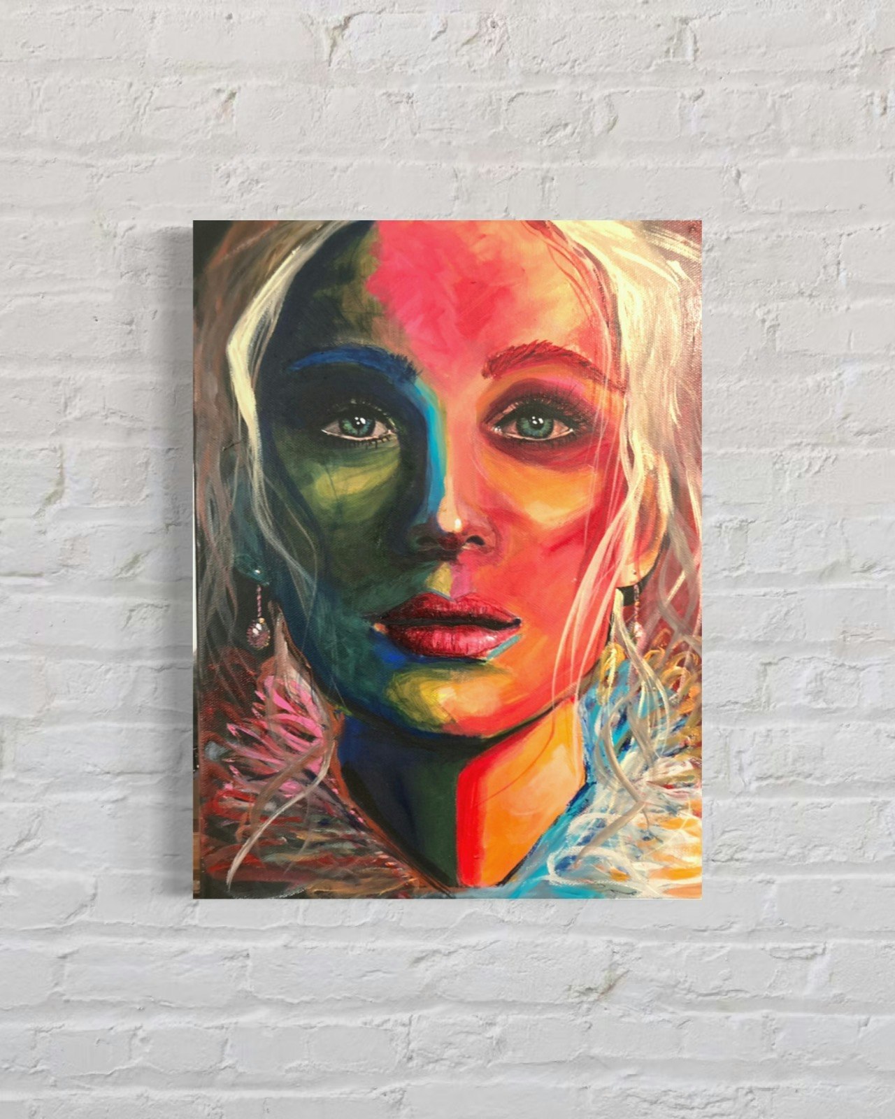 I AM acrylic canvas 30x40cm